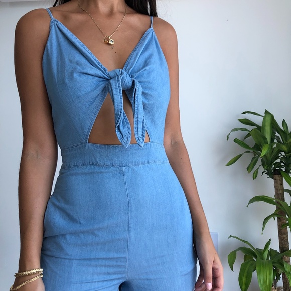 ❤️TRADED❤️Gianni Bini Chambray tie jumper - Picture 2 of 7